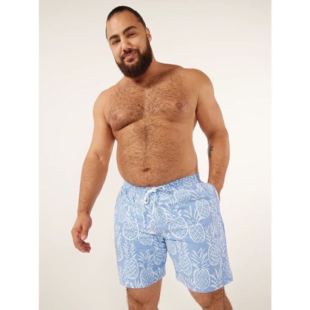 NWOT Chubbies Men’s The Thigh-Napples 5.5” Pineapple Classic SwimTrunk Size XXXL
